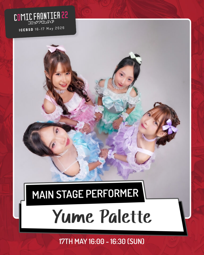 🎨jangan lewatkan penampilan penuh warna dari yume palette di main stage #comifuro22 hari minggu