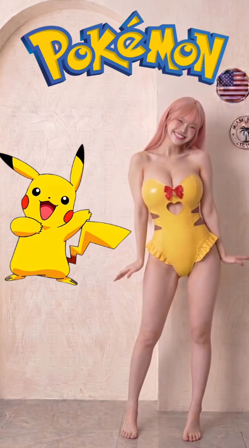 Kim chisara:Transformation kawaii Picachu..pika..pika(video)