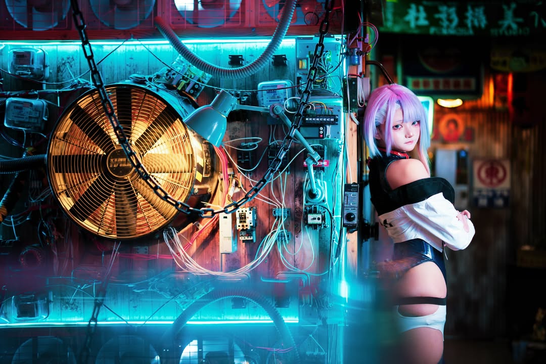 🌕 我小保歪卡卡羅。📷： @chunying.liang.73 #2077 #cyberpunk2077 #lucy #cosplay 電馭叛客邊緣行者 #サイバーパンク ルーシー 露西 (1)