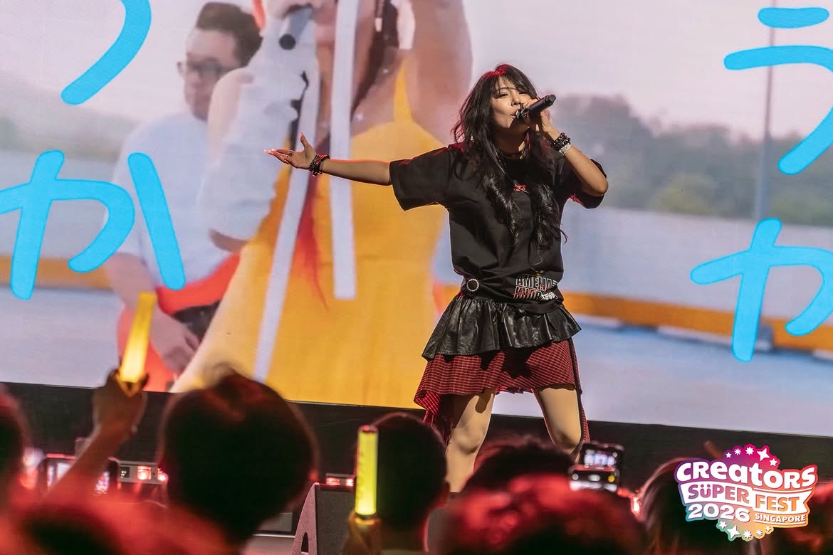 Creators Super Fest Singapore 2026 #csf26 amelia khor @ameliakhor0116 lit up super akiba stage with her powerful vocals!with her em