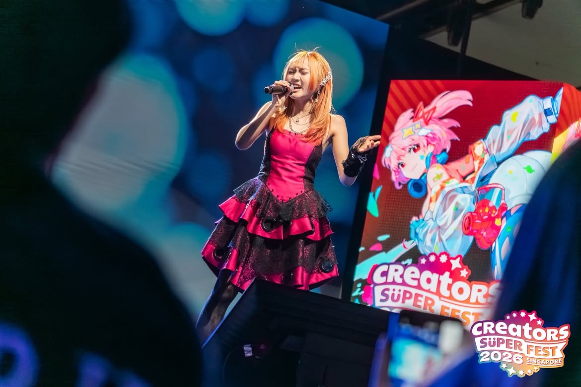 Creators Super Fest Singapore 2026 #csf26 rina hime @rinaahime kicked off super akiba stage in style! the malaysian rock singer son