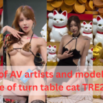 dozens of av artists and models on the stage of turntable cat tre2026