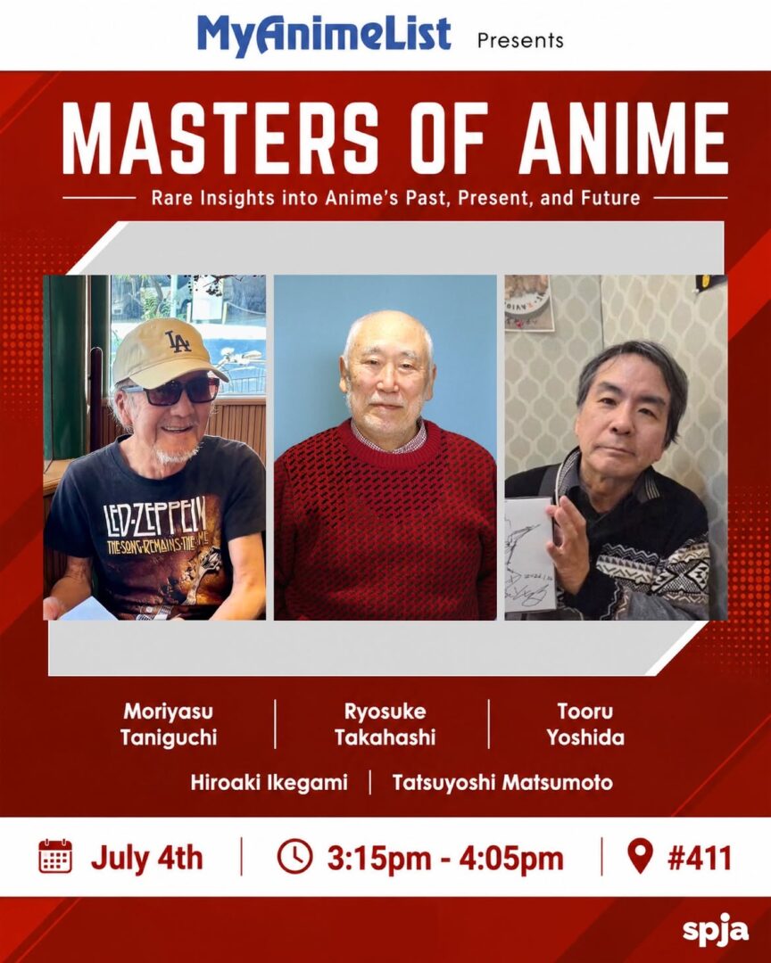 🎬✨ hear behind the scenes stories from legendary anime creators moriyasu taniguchi, ryosuke tak