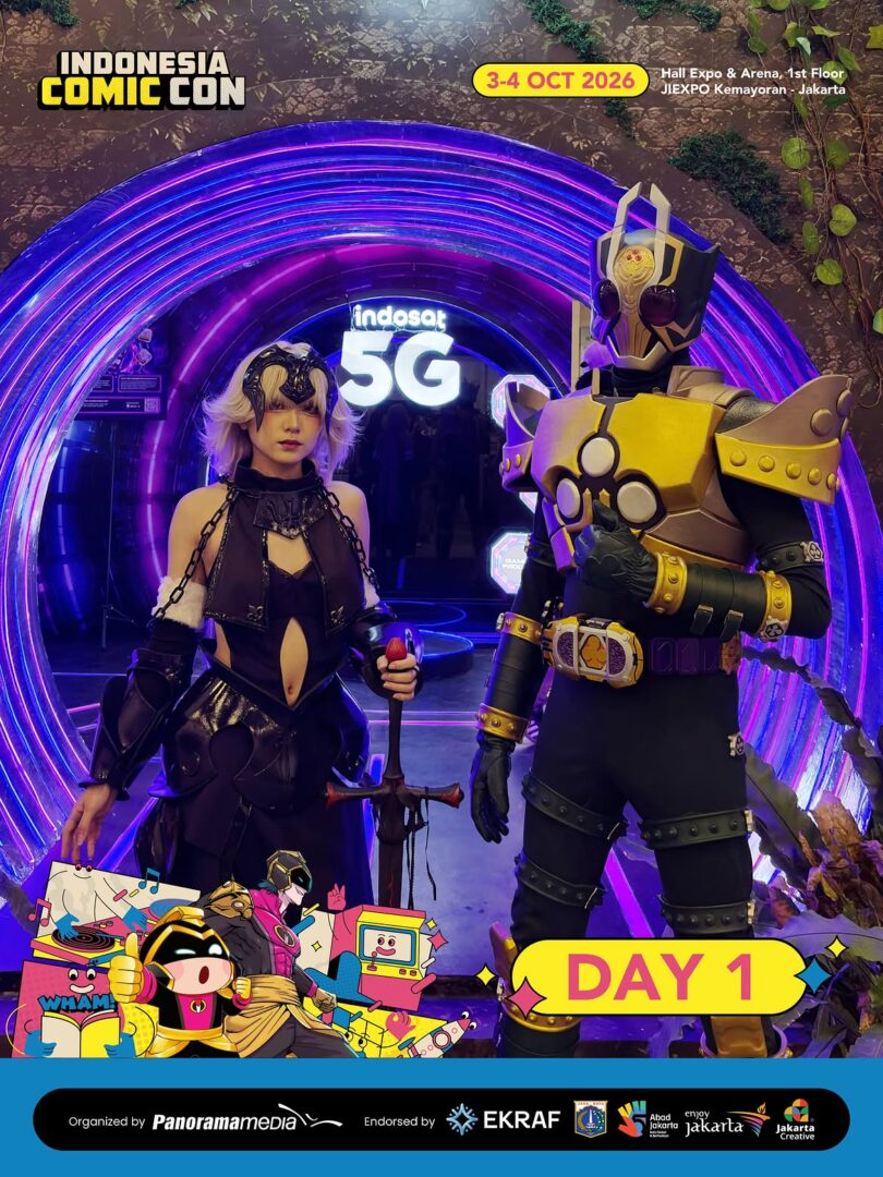 Mackenyu at Indonesia Comic Con 2026 JIEXPO Jakarta; HaneAme cosplay at Indonesia Comic Con 2026; cosplay fans at ICC 2026 Jakarta