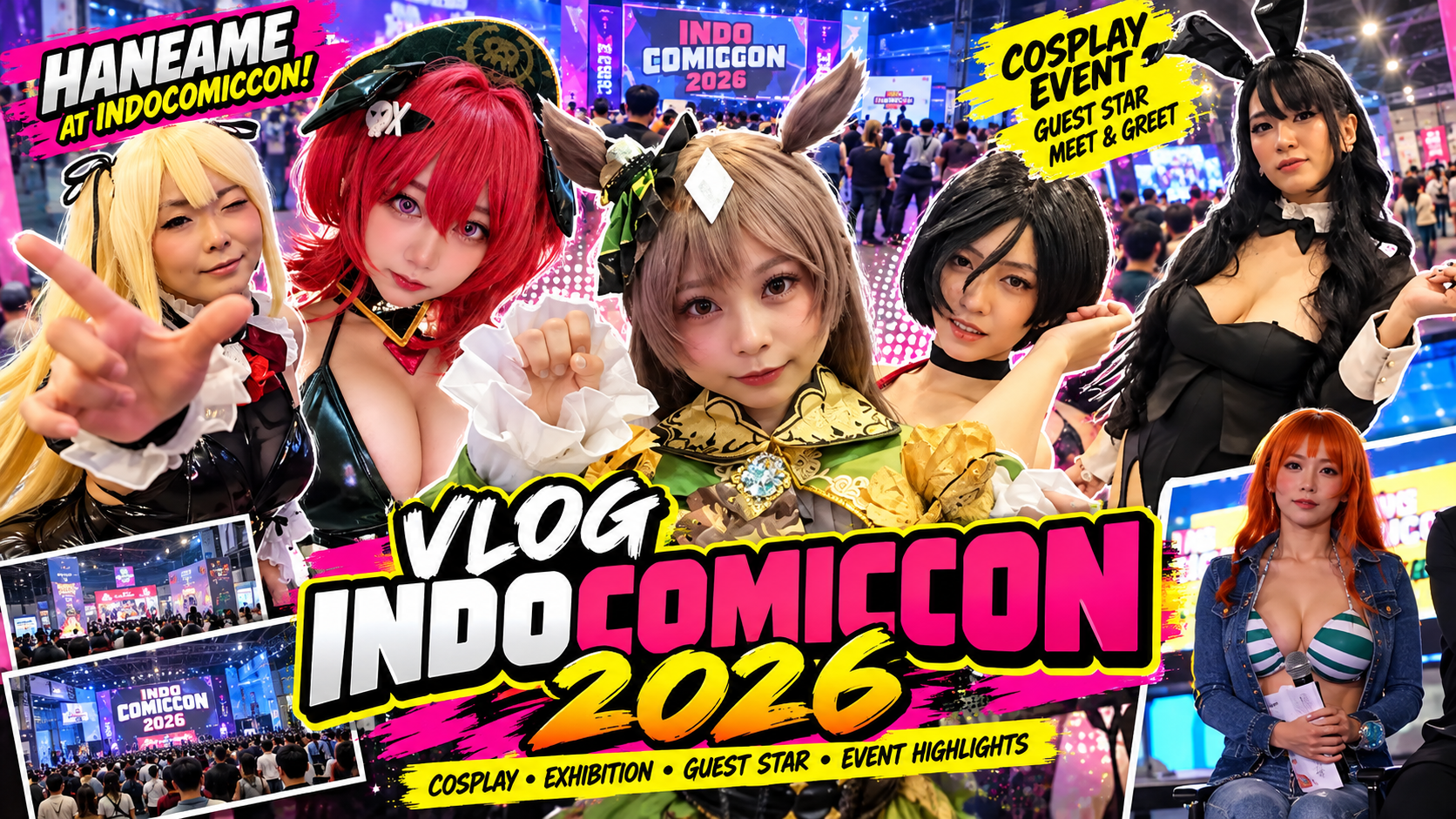 VLOG: INDOCOMICCON 2026 | HaneAme, Hitomi Kadorin, Cloebabby & Mackenyu!